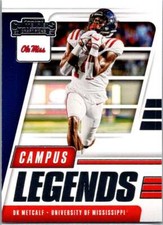 DK Metcalf 2021 Panini Contenders Draft Picks #14 Campus Legends Ole Miss Rebels