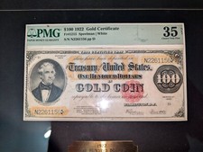 US Gold $100 1922 Year Large Certificates for sale | eBay