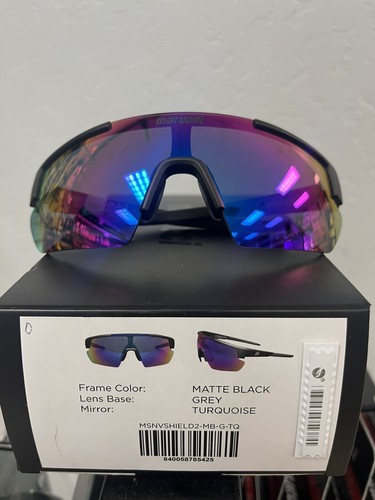 Marucci Shield 2.0 Performance-Sonnenbrille für Erwachsene auf dem Feld mattschwarz