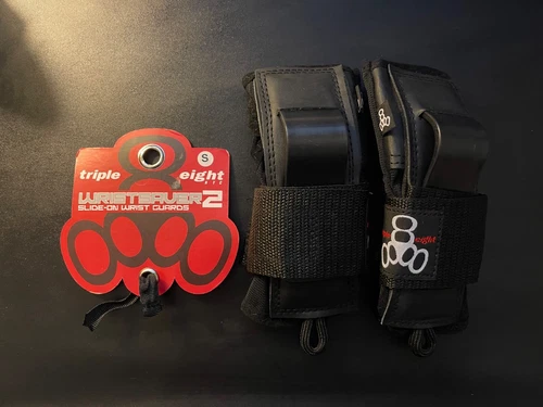 Triple 8 Saver Series Wristsaver II - Slide On Wrist Guard (Black, small)