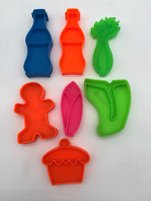 Vintage 1972 Mattel Tuff Stuff Plastic Play Food Colorful 7 Pieces Great Colors