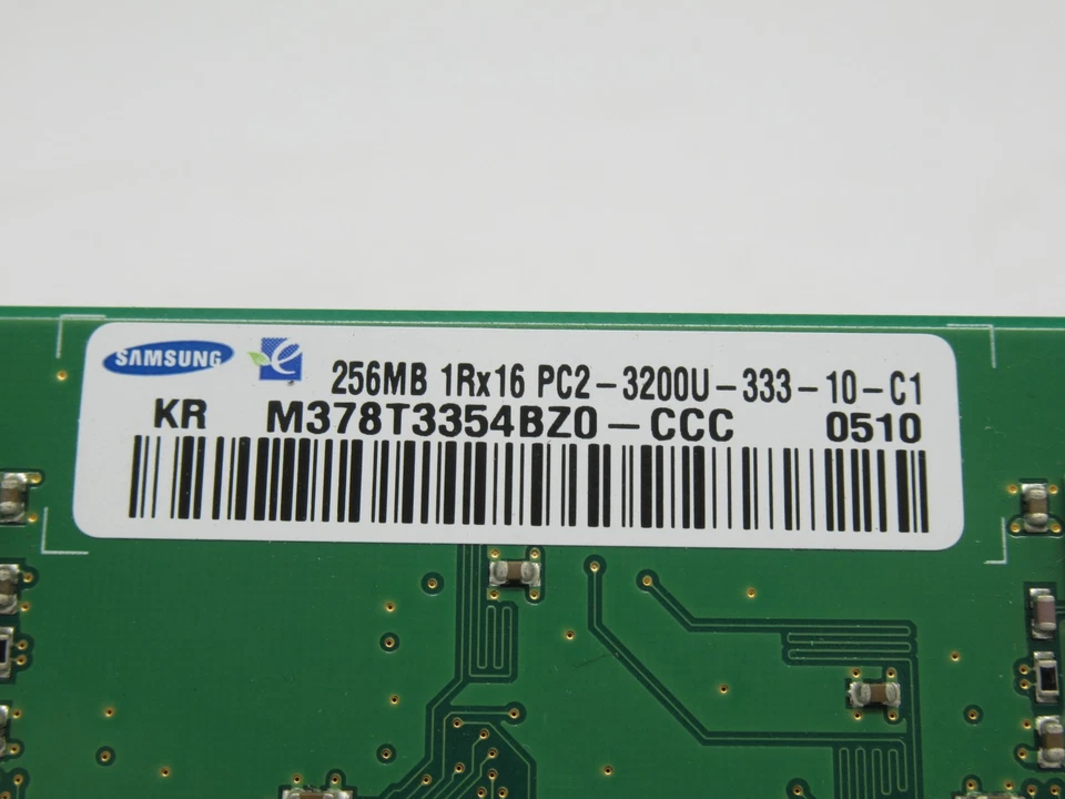 Samsung M378T3354BZ0-CCC SDRam Memory Module 256MB USED - Image 3 of 3