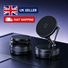 NEW! Magnetic Car Phone Holder 15W Fast Wireless Charger Mechanic Vacuum Suction