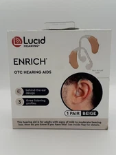 Lucid Hearing- Enrich  OTC In-The Ear Hearing Aids 1 Pair Beige