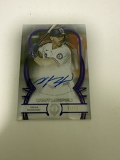 Topps 2026 Tribute Wyatt Langford TA-WL Tribute Auto Purple /75 Texas Rangers