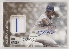 2019 Topps Major League Material Relics Series 2/50 Josh Hader #MLAR-JH Auto u7a