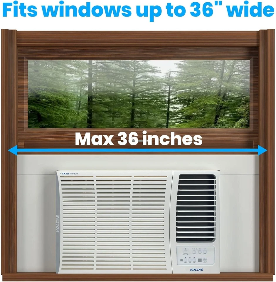 Surround Insulation Side Panels White for Window AC Unit Indoor Air Conditioner - Image 2 of 4