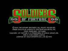 Soldiers Of Fortune - Sega Genesis Game Complete