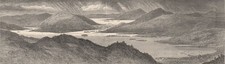 LAKE GEORGE. from Prospect Mount. New York State 1882 old antique print