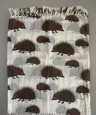 Foxy & Winston 100% Organic Cotton Hedgehog Animal Print Summer Oversized Scarf