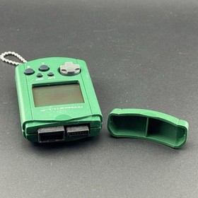 Sega Dreamcast Godzilla Green VMU Visual Memory Unit + Dust Cover HKT-7000 JPN 1