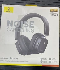 Baseus Bowie 30 Max Active Noise Cancelling Headphone Black (Open Box)