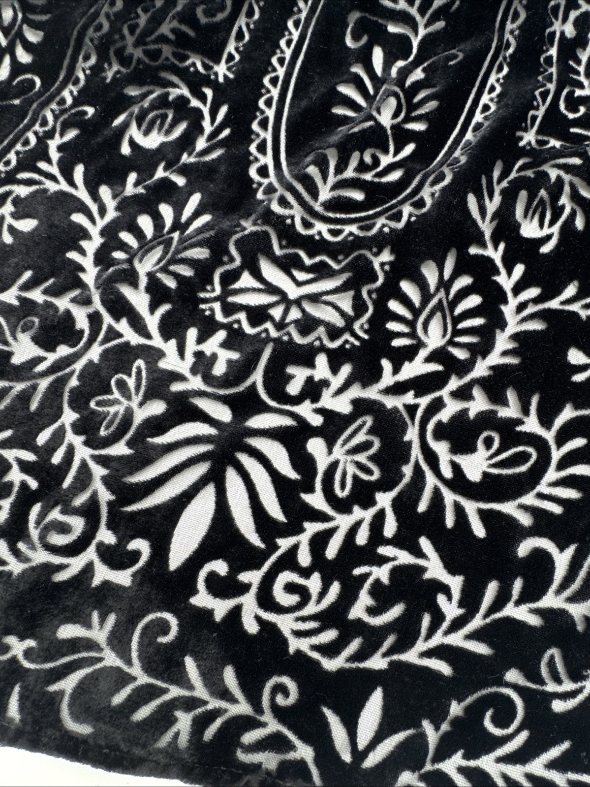 John Mark Womens Patchwork Multi Floral Velvet Bu… - image 9