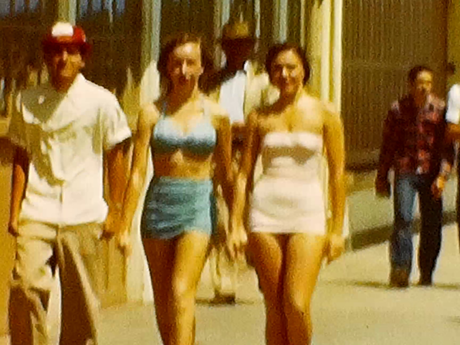 8mm Film 1949 Santa Cruz Beach Boardwalk 1940s Home Movie California People