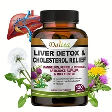 120 Capsules Liver & Cholesterol Health Supplement - Herbal Formula