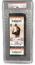 VIN SCULLY SIGNED AUTO AUTOGRAPH FINAL GAME TICKET 10/02/2016 DODGERS PSA/DNA