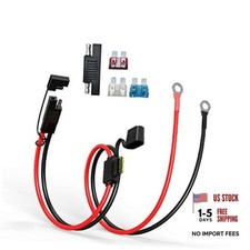 SAE to O Ring Terminal Harness, 12AWG Battery Cable with 2FT SAE to O Terminal