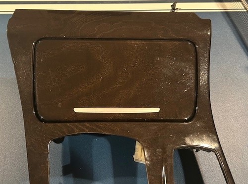 11-17 BMW528I 535I 550I CENTER SHIFTER CONSOLE WOOD TRIM CUP HOLDER WOOD-GRAIN - Picture 2 of 4