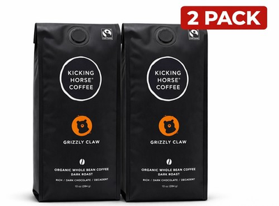 #ad #ad 2x Kicking Horse Coffee Grizzly Claw Dark Roast Organic Whole Bean 10oz $18.97