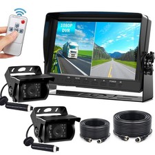 RV Backup Camera System 7" DVR Monitor Screen Rear View for Truck Tractor Camper
