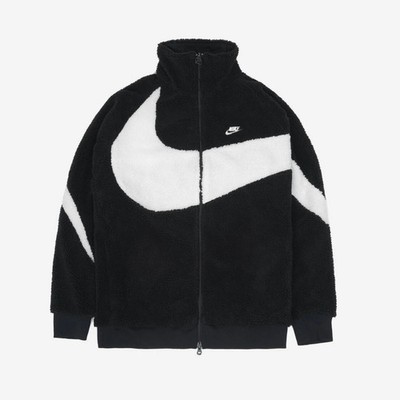 Nike Big Swoosh Reversible Boa Jacket 100% Authentic BQ6546-011