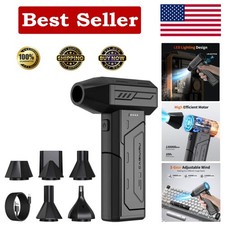 Portable Electric Air Duster - 130000RPM with Long Battery Life  Fast Charging