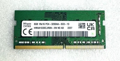 SK HYNIX 8GB DDR4 3200MHZ CP4-25600 SO DIMM MEMORY MODULE HMA81GS6CJR8N-XN