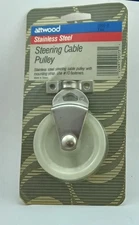 Attwood 2907-3 Pulley W/ Strap Stainless Steel For Tiller Rope Steering