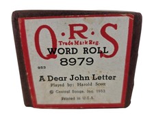 QRS Player Piano Word Roll A DEAR JOHN LETTER #8979 Harold Scott 1953 Tempo 70