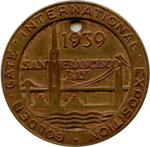 1939 San Francisco, California CA Golden Gate Exposition GGIE Souvenir Token