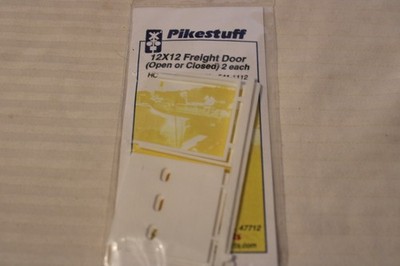 HO Scale Pikestuff, 12x12 Freight Door (Open or Closed) Package of 2, #541-1112
