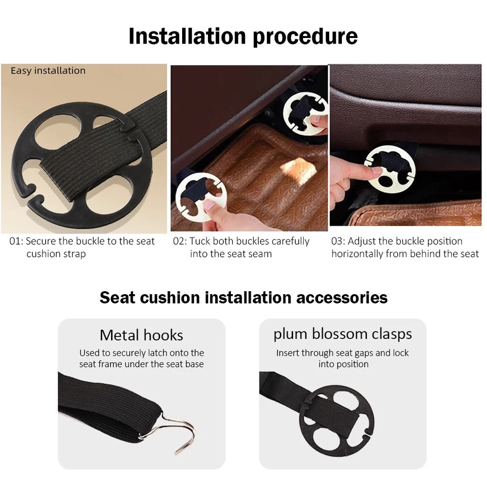 Faux Sheepskin Car Seat Cover Protect For Ferrari 2pc Front Comfort Cushion Pad - Imagem 4 de 4