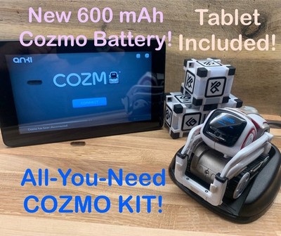 Anki Cozmo Robot Kit  | NEW 600 mAh Battery  | Tablet Included for Cozmo App 