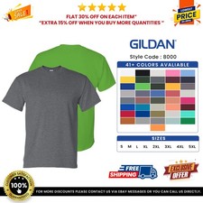 Gildan G800 Mens 50/50 USA Cotton/Polyester T-Shirt Short Sleeves Plain T Shirt