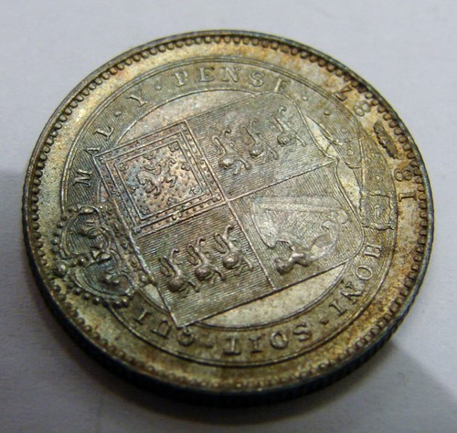 Great Britain - 1887 - Silver Shilling - Victoria - KM# 761 - High Grade - Picture 4 of 4