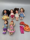 Lot of 6 Barbie Baby KELLY 4” Dolls ALL DRESSED, Vintage To Modern