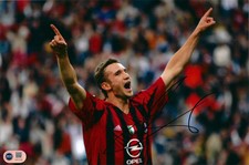 ANDRIY SHEVCHENKO SIGNED AC MILAN LEGEND 12X8 PHOTO (ACG CERT AG17140)