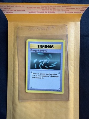 ENERGY REMOVAL - 92/102 - Base Set SHADOWLESS - Pokemon Card - LP