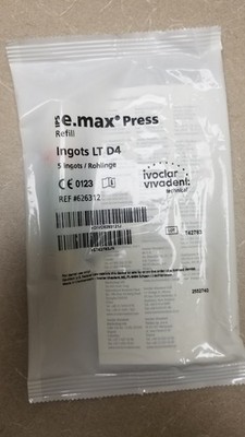 BRAND NEW - LTD4 - IPS E.MAX PRESS - Pack of 5 ingots