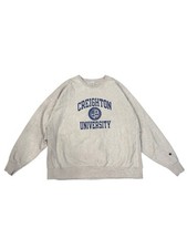 Vintage Gray Champion Reverse Weave Creighton University Sweatshirt XXL Omaha