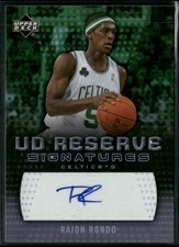 2006-07 Upper Deck Reserve Rajon Rondo Signatures Auto Boston Celtics