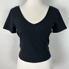 Lululemon Align Tee Black Short Sleeve Active Top Size 8 Women's
