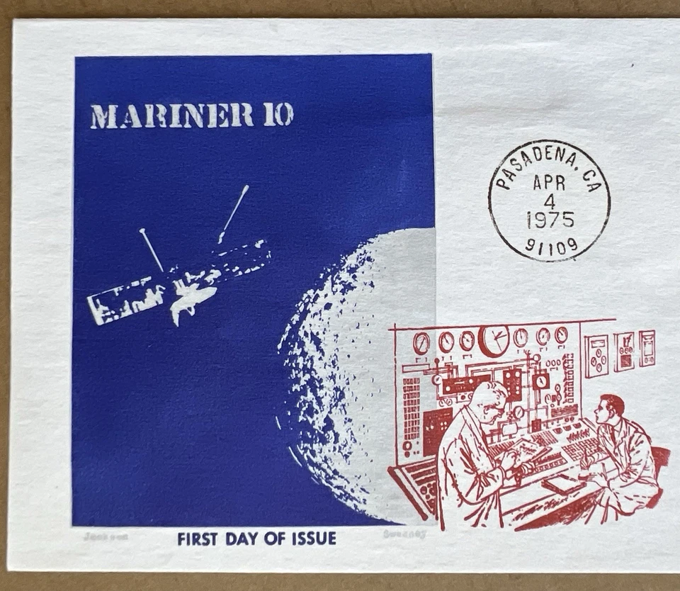 1975 USA Mariner 10 FDC • Venus & Mercury Mission • NASA JPL Pasadena - Image 2 of 4