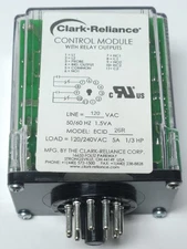 CLARK RELIANCE MODEL ECID 26R CONTROL Relay Module with Outputs 120 240 VAC 11