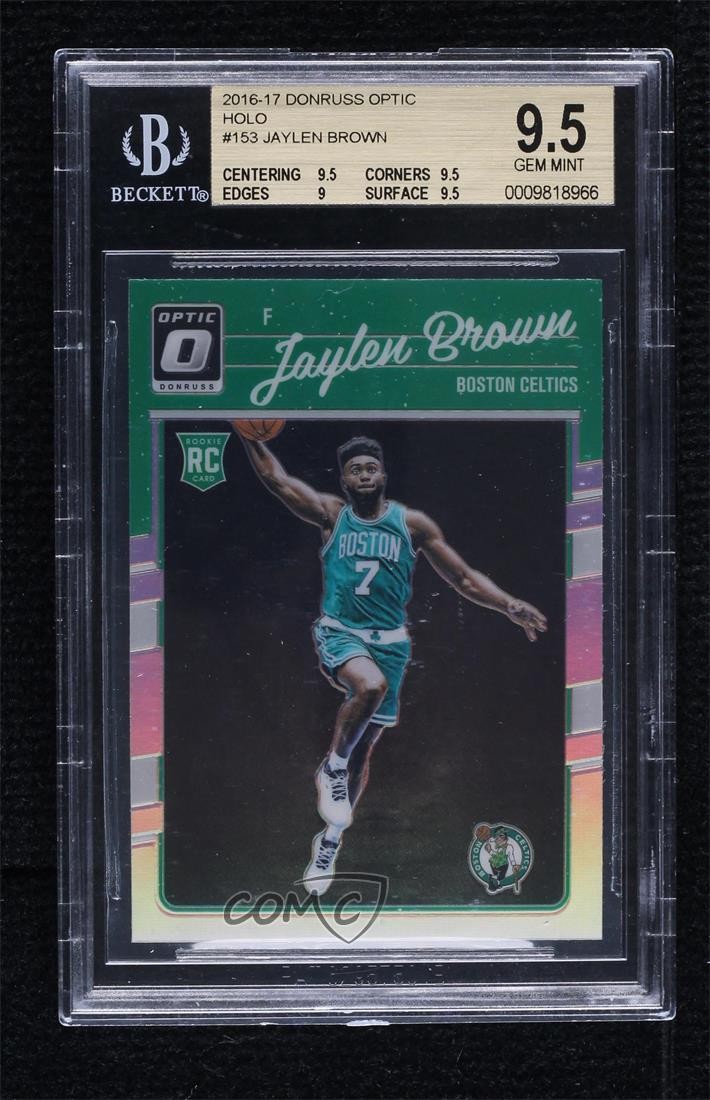 2016 Panini Donruss Optic Holo Silver Prizm Jaylen Brown BGS 9.5 Rookie RC 0ti4