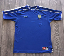 BRASIL BRAZIL 1998 2000 WORLD CUP SOCCER JERSEY FOOTBALL SHIRT AWAY VINTAGE G