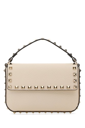 VALENTINO GARAVANI Rockstud Mini Ivory Top Handle Bag New