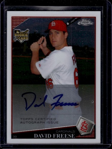 David Freese [Autograph] #230 2009 Topps Chrome card
