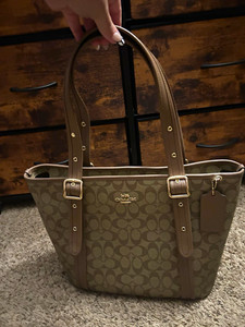 Coach Zip Top Tote in Signature Canvas | eBay