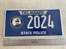 Rare Delaware State Police Camp Barnes Stock Car Race  Booster Tag #2024 Sealed